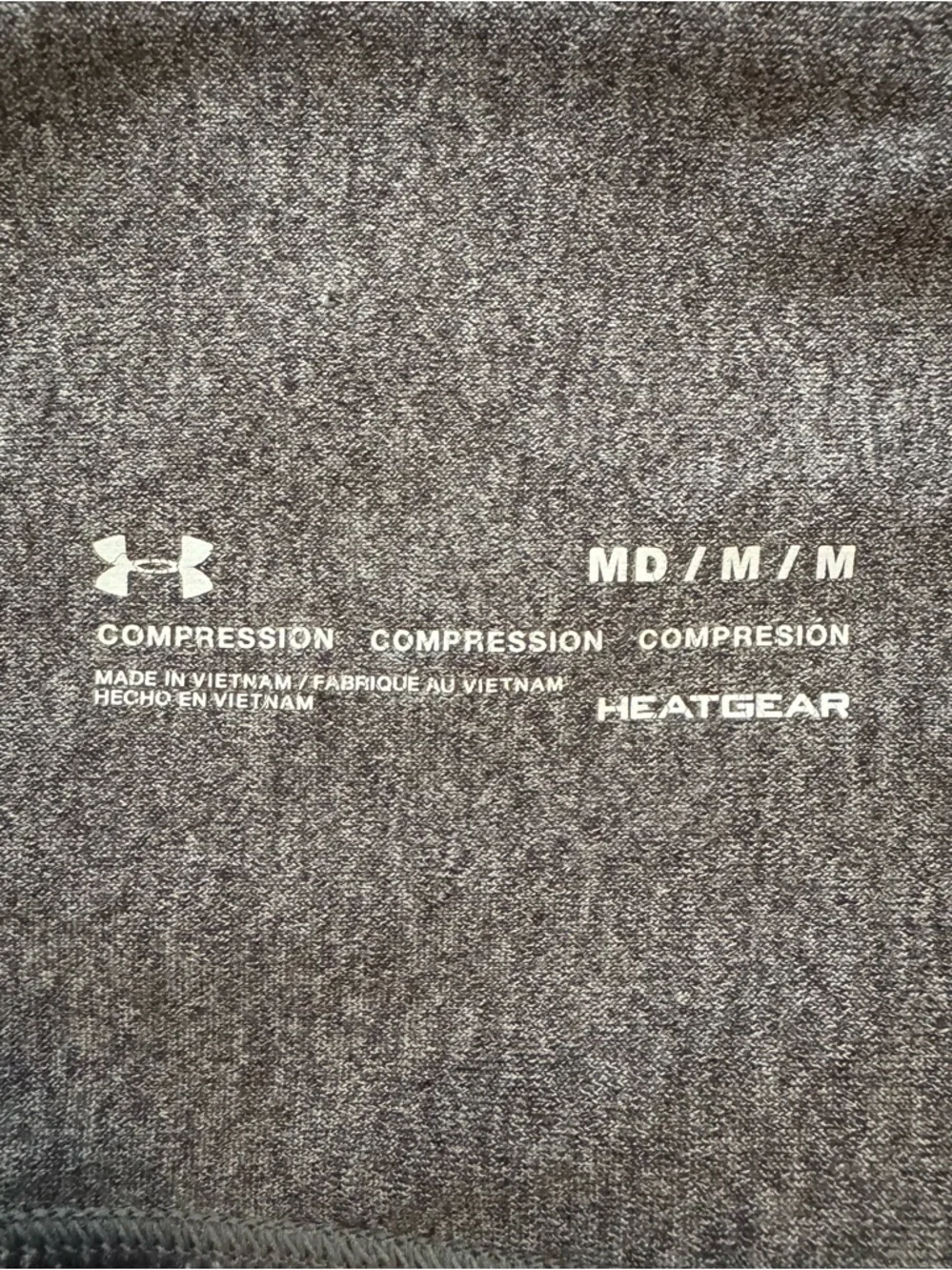 Under Armour HeatGear Leggings Gray Compression - Picture 4 of 4